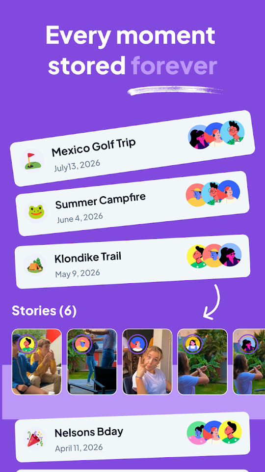 Invite friends to a shared memory in the Capsule mobile app built with SnapApp